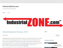Tablet Screenshot of industrialzoneblog.wordpress.com