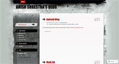 Desktop Screenshot of anishshrestha.wordpress.com