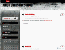 Tablet Screenshot of anishshrestha.wordpress.com