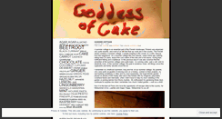 Desktop Screenshot of goddessofcake.wordpress.com