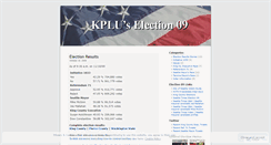 Desktop Screenshot of kpluelection09.wordpress.com