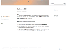 Tablet Screenshot of blushingsky.wordpress.com