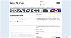 Desktop Screenshot of dancetoevents.wordpress.com