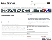 Tablet Screenshot of dancetoevents.wordpress.com