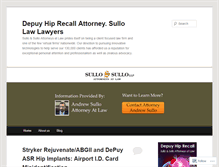 Tablet Screenshot of depuyhiprecallattorney.wordpress.com