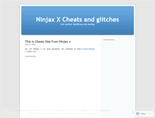 Tablet Screenshot of ninjaxx.wordpress.com