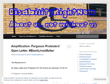 Tablet Screenshot of disabilityrightnow.wordpress.com