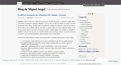 Desktop Screenshot of elblogdemiguelangel.wordpress.com