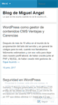 Mobile Screenshot of elblogdemiguelangel.wordpress.com