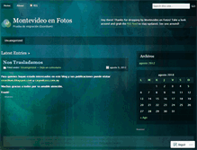 Tablet Screenshot of montevideofoto.wordpress.com