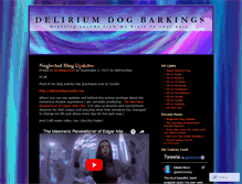 Tablet Screenshot of deliriumdog.wordpress.com