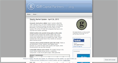Desktop Screenshot of gillcapital.wordpress.com