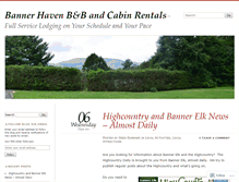 Tablet Screenshot of bannerhaven.wordpress.com