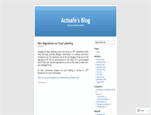 Tablet Screenshot of actsafe.wordpress.com