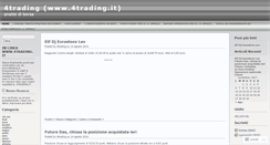 Desktop Screenshot of 4trading.wordpress.com