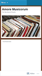 Mobile Screenshot of amoremusicorum.wordpress.com