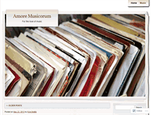Tablet Screenshot of amoremusicorum.wordpress.com