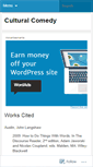 Mobile Screenshot of culturalcomedy.wordpress.com