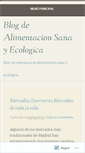 Mobile Screenshot of alimentacionecologica.wordpress.com