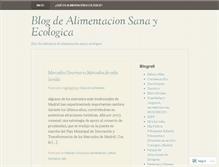 Tablet Screenshot of alimentacionecologica.wordpress.com