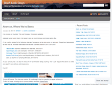 Tablet Screenshot of dontlookdown.wordpress.com