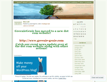 Tablet Screenshot of greeniegenie.wordpress.com