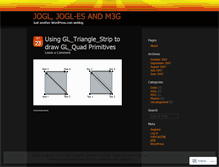 Tablet Screenshot of jogles.wordpress.com