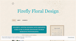 Desktop Screenshot of fireflyfloral.wordpress.com