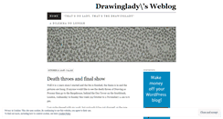 Desktop Screenshot of drawinglady.wordpress.com
