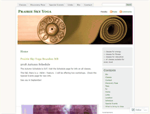 Tablet Screenshot of prairieskyyoga.wordpress.com