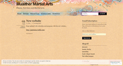 Desktop Screenshot of muaithermartialarts.wordpress.com