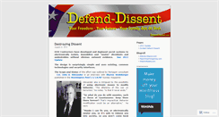 Desktop Screenshot of defenddissent.wordpress.com