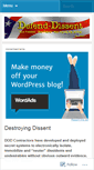 Mobile Screenshot of defenddissent.wordpress.com