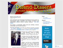 Tablet Screenshot of defenddissent.wordpress.com