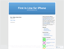 Tablet Screenshot of firstinline.wordpress.com