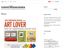 Tablet Screenshot of 1000museums.wordpress.com
