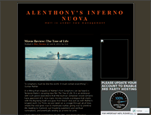 Tablet Screenshot of alenthony.wordpress.com