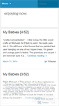 Mobile Screenshot of enjoyingnow.wordpress.com
