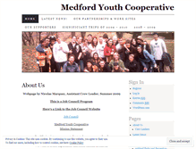 Tablet Screenshot of medfordyouthcooperative.wordpress.com