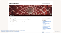 Desktop Screenshot of mynextlahome.wordpress.com