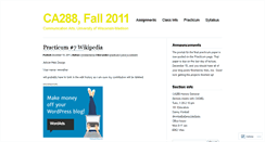 Desktop Screenshot of ca288f11.wordpress.com