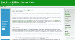 Desktop Screenshot of 5billionpersonparty.wordpress.com