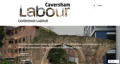 Desktop Screenshot of cavershamlabour.wordpress.com