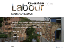 Tablet Screenshot of cavershamlabour.wordpress.com