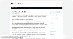 Desktop Screenshot of iftheworldmadesense.wordpress.com