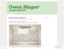 Tablet Screenshot of owenmagee.wordpress.com