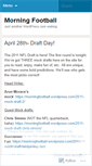 Mobile Screenshot of morningfootball.wordpress.com