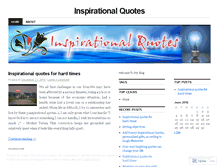 Tablet Screenshot of inspirationalquotesharie.wordpress.com