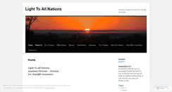 Desktop Screenshot of lighttoallnations.wordpress.com