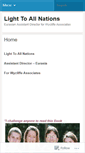 Mobile Screenshot of lighttoallnations.wordpress.com